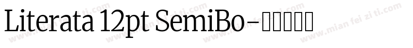 Literata 12pt SemiBo字体转换